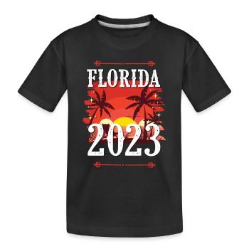 Florida 2023 - Kids' Premium Organic T-Shirt - black - Front