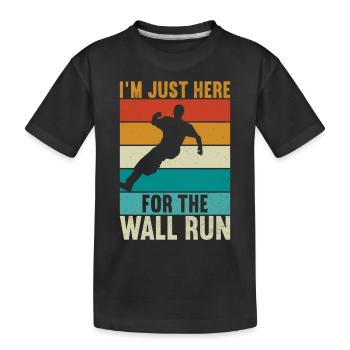 Parkour Freerunning - T-shirt bio Premium Enfant - noir - Devant