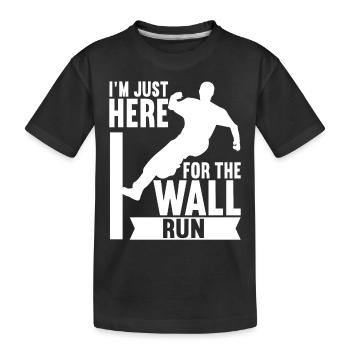 Parkour Freerunning - T-shirt bio Premium Enfant - noir - Devant