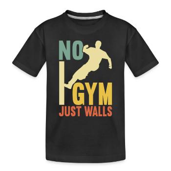 Parkour Freerunning - T-shirt bio Premium Enfant - noir - Devant
