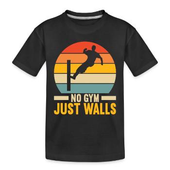 Parkour Freerunning - T-shirt bio Premium Enfant - noir - Devant