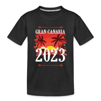 Gran Canaria 2023 - Kids' Premium Organic T-Shirt - black - Front