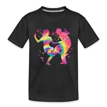 Tanzen Swing 60s Boogie Woogie - Kinder Premium Bio T-Shirt - Schwarz - Vorne
