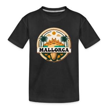 Logo de Majorque - T-shirt bio Premium Enfant - noir - Devant
