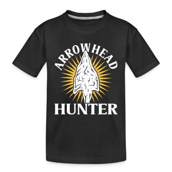 Pfeilspitzenjagd - Kinder Premium Bio T-Shirt - Schwarz - Vorne