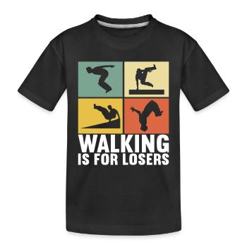 Parkour Freerunning - T-shirt bio Premium Enfant - noir - Devant
