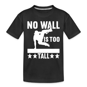 Parkour Freerunning - T-shirt bio Premium Enfant - noir - Devant