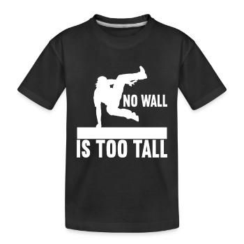 Parkour Freerunning - T-shirt bio Premium Enfant - noir - Devant