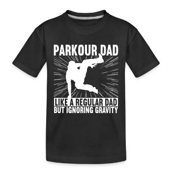 Parkour Freerunning - T-shirt bio Premium Enfant - noir - Devant