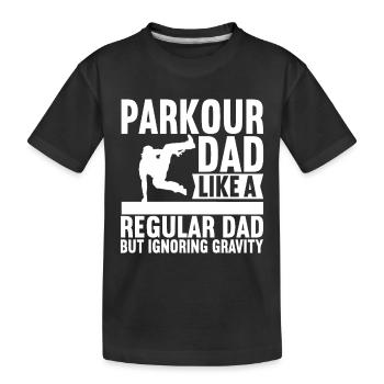 Parkour Freerunning - T-shirt bio Premium Enfant - noir - Devant