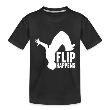 Parkour Freerunning - T-shirt bio Premium Enfant - noir - Devant