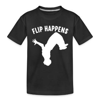 Parkour Freerunning - Kids' Premium Organic T-Shirt - black - Front