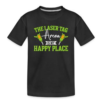 Lasertag Laser Tag - Kids' Premium Organic T-Shirt - black - Front