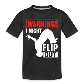 Parkour Freerunning - T-shirt bio Premium Enfant - noir - Devant