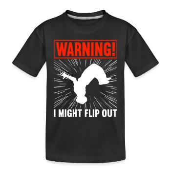 Parkour Freerunning - Kids' Premium Organic T-Shirt - black - Front