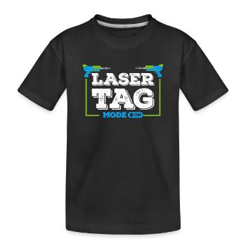 Lasertag Laser Tag - Kids' Premium Organic T-Shirt - black - Front