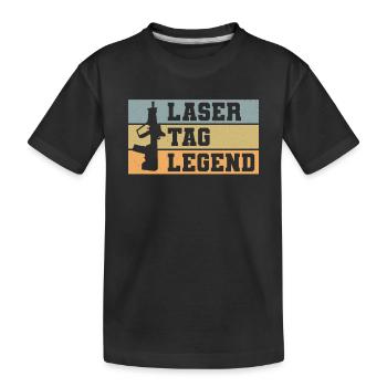 Lasertag Laser Tag - T-shirt bio Premium Enfant - noir - Devant