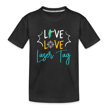 Lasertag Laser Tag - T-shirt bio Premium Enfant - noir - Devant