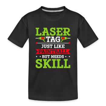 Lasertag Laser Tag - T-shirt bio Premium Enfant - noir - Devant