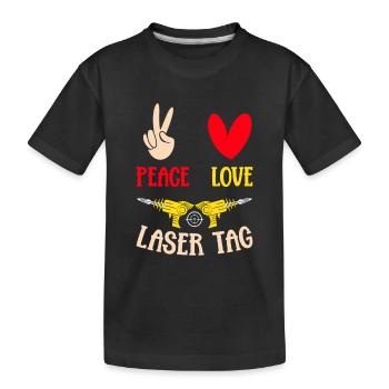 Lasertag Laser Tag - T-shirt bio Premium Enfant - noir - Devant