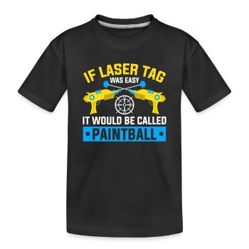 Lasertag Laser Tag - T-shirt bio Premium Enfant - noir - Devant