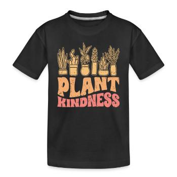 Plant Kindness Vintage Plant Lover For Kind - T-shirt bio Premium Enfant - noir - Devant