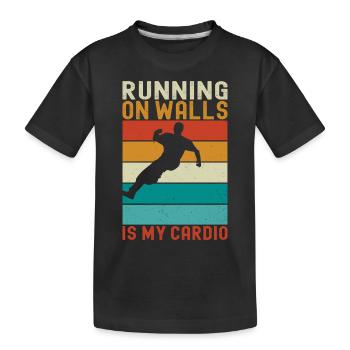 Parkour Freerunning - T-shirt bio Premium Enfant - noir - Devant