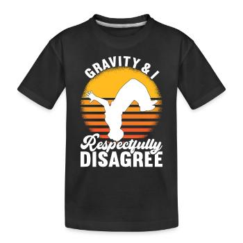 Parkour Freerunning - T-shirt bio Premium Enfant - noir - Devant