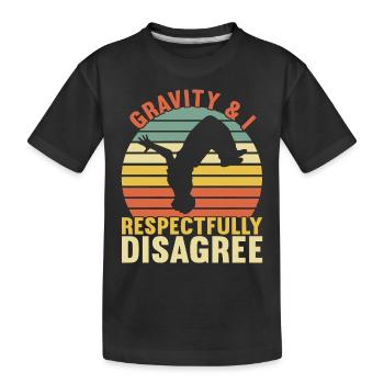 Parkour Freerunning - T-shirt bio Premium Enfant - noir - Devant