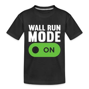 Parkour Freerunning - Kinder Premium Bio T-Shirt - Schwarz - Vorne