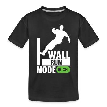 Parkour Freerunning - T-shirt bio Premium Enfant - noir - Devant