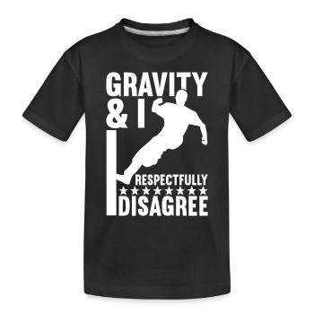 Parkour Freerunning - T-shirt bio Premium Enfant - noir - Devant