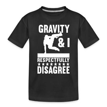 Parkour Freerunning - T-shirt bio Premium Enfant - noir - Devant