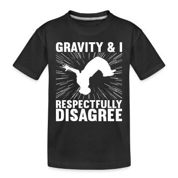 Parkour Freerunning - T-shirt bio Premium Enfant - noir - Devant