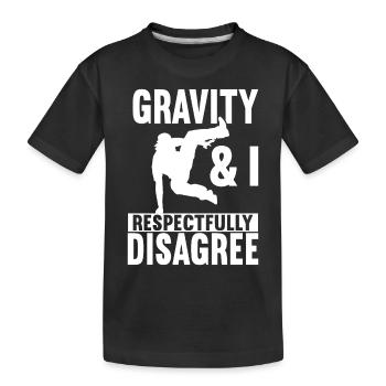 Parkour Freerunning - T-shirt bio Premium Enfant - noir - Devant