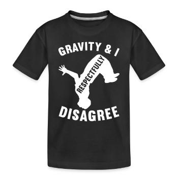 Parkour Freerunning - T-shirt bio Premium Enfant - noir - Devant