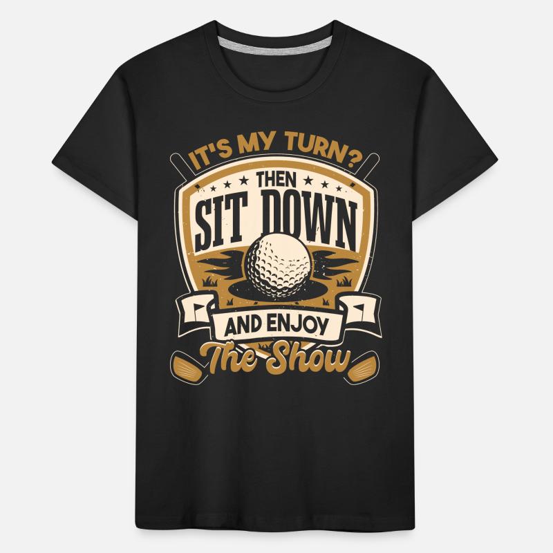 Funny Golf Dad Golfing Gift Kids' Premium Organic T-Shirt
