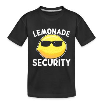 Limonaden-Stand - Kinder Premium Bio T-Shirt - Schwarz - Vorne
