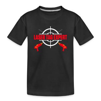 Lasertag Laser Tag - T-shirt bio Premium Enfant - noir - Devant
