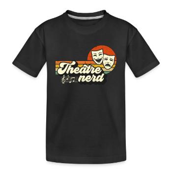 Théâtre musical Nerd Retro aime le drame Broadway - T-shirt bio Premium Enfant - noir - Devant