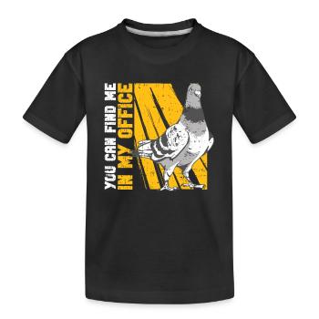 Taubenzüchter Taubenschlagtaube Zucht Opigeon - Kinder Premium Bio T-Shirt - Schwarz - Vorne