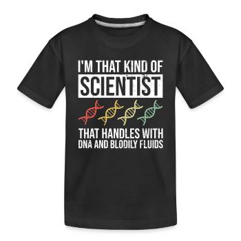 Forensischer Wissenschaftler Und Kriminallabor - Kinder Premium Bio T-Shirt - Schwarz - Vorne