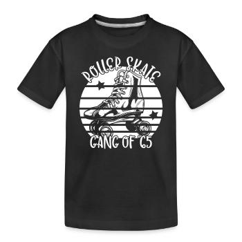 Rollschuhfahrer Rollerskates Rollschuh Gang 1965 - Kinder Premium Bio T-Shirt - Schwarz - Vorne