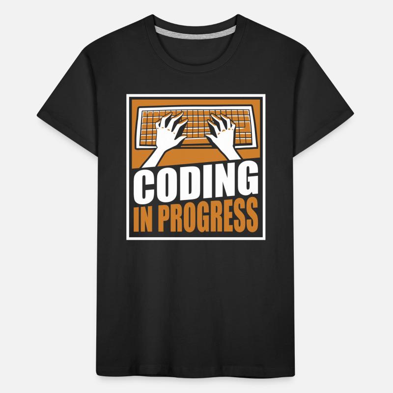 Coding In Progress Softwareingenieur Developer Kinder Premium Bio T-Shirt
