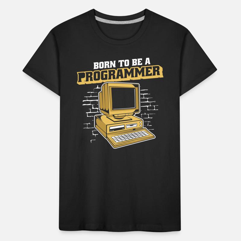 Né pour être un programmeur Développeur Coder T-shirt bio Premium Enfant