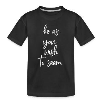 Débat philosophique Sentiment philoslothique - T-shirt bio Premium Enfant - noir - Devant