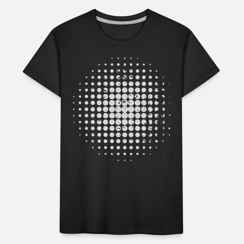 Retro Punkt Design Kinder Premium Bio T-Shirt