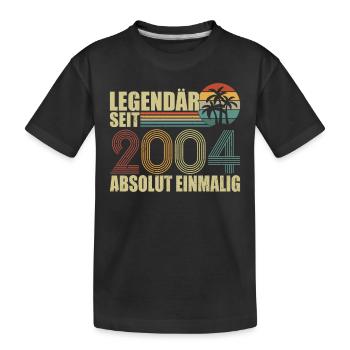 Limited Edition Jahrgang 2004 18 Jahre Geburtstag - Kinder Premium Bio T-Shirt - Schwarz - Vorne