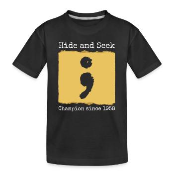 Hide And Seek Champion Since 1958 Developer - Kinder Premium Bio T-Shirt - Schwarz - Vorne
