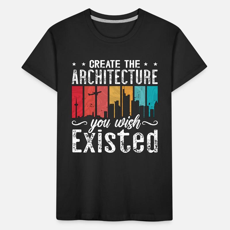 Create The Architecture Retro Builder Architecture Kids' Premium Organic T-Shirt